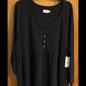 Women's Black Button-Down Dress